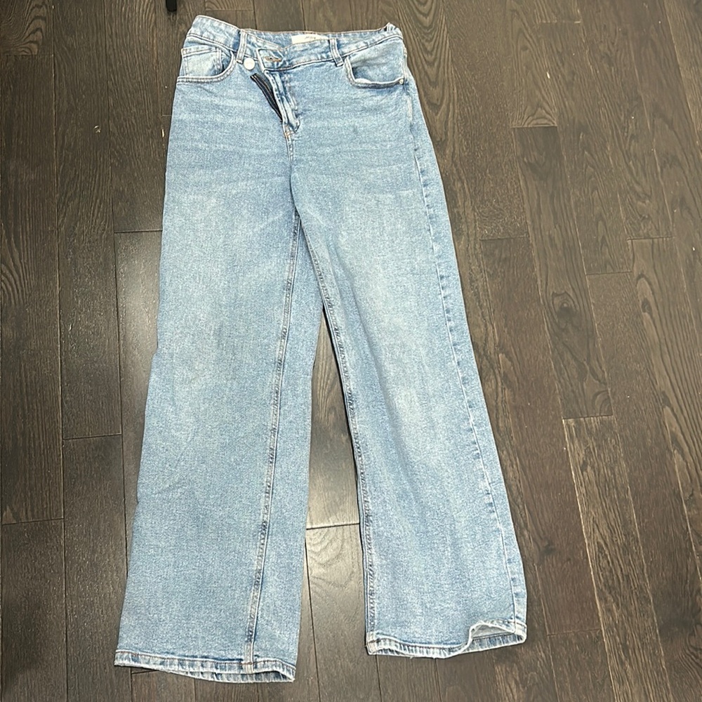 Wide Leg Ardene Criss Cross Jeans